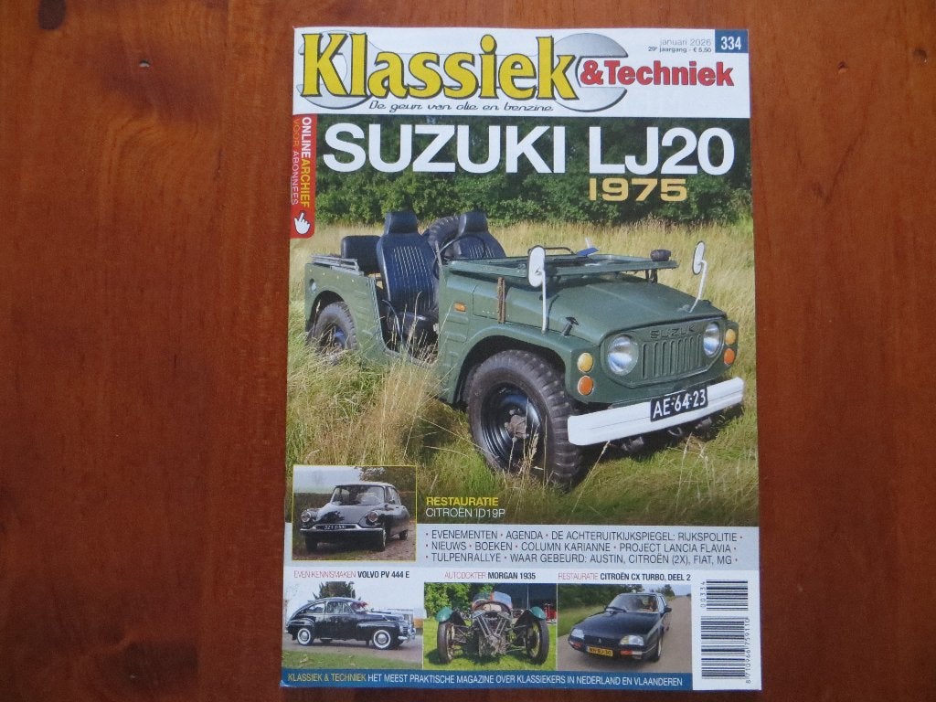 Klassiek & Techniek 334 Suzuki LJ20, Volvo PV 444 E, Morgan, Ophalen of Verzenden, Nieuw, Volvo