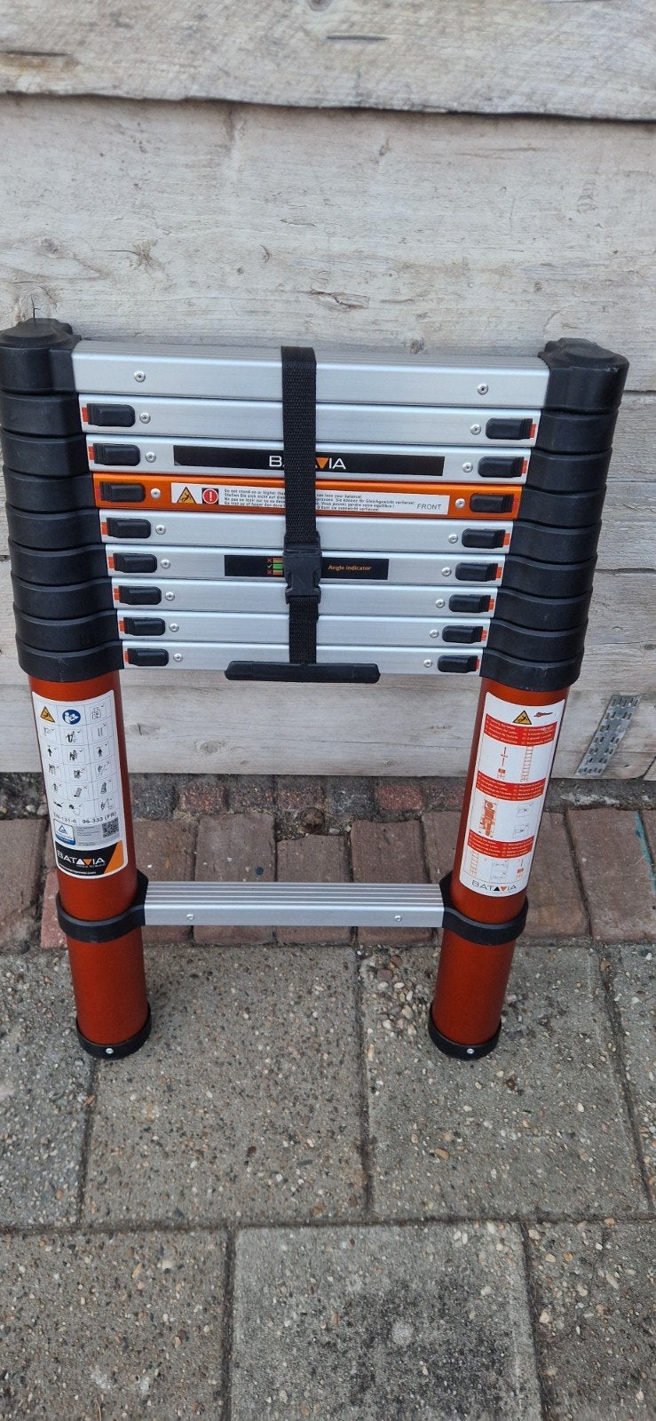 telescopische ladder 2.90, Ophalen