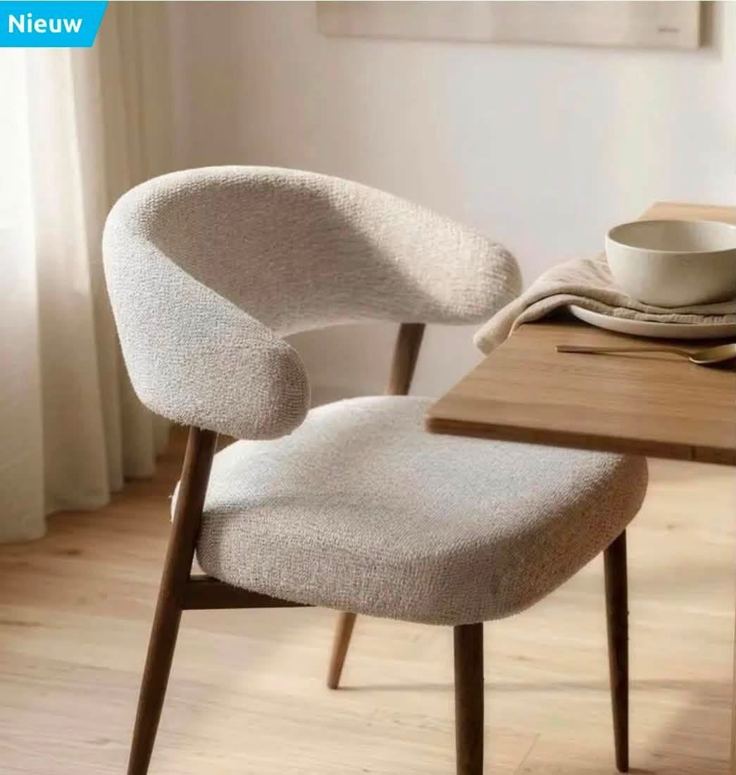 6 st action japandi eetkamerstoelen, nieuw in doos, Huis en Inrichting, Ophalen, Japandi, Overige kleuren, Nieuw