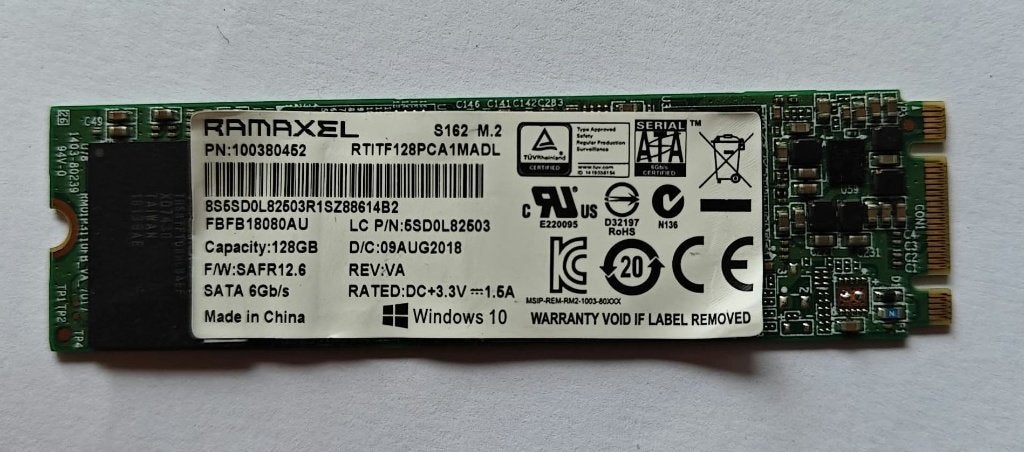 SSD Ramaxel m.2 sata SSD S162  128GB, Ophalen, SSD, Zo goed als nieuw, RAMAXEL