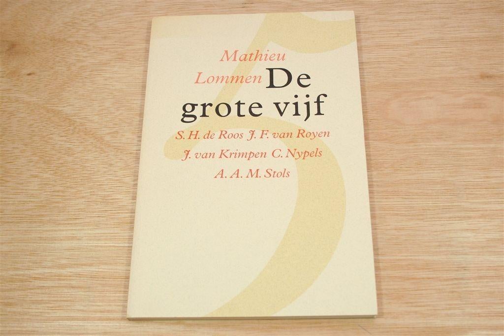 De Grote Vijf — Nederlandse Typografen & Letterontwerpers, Ophalen of Verzenden, Gelezen