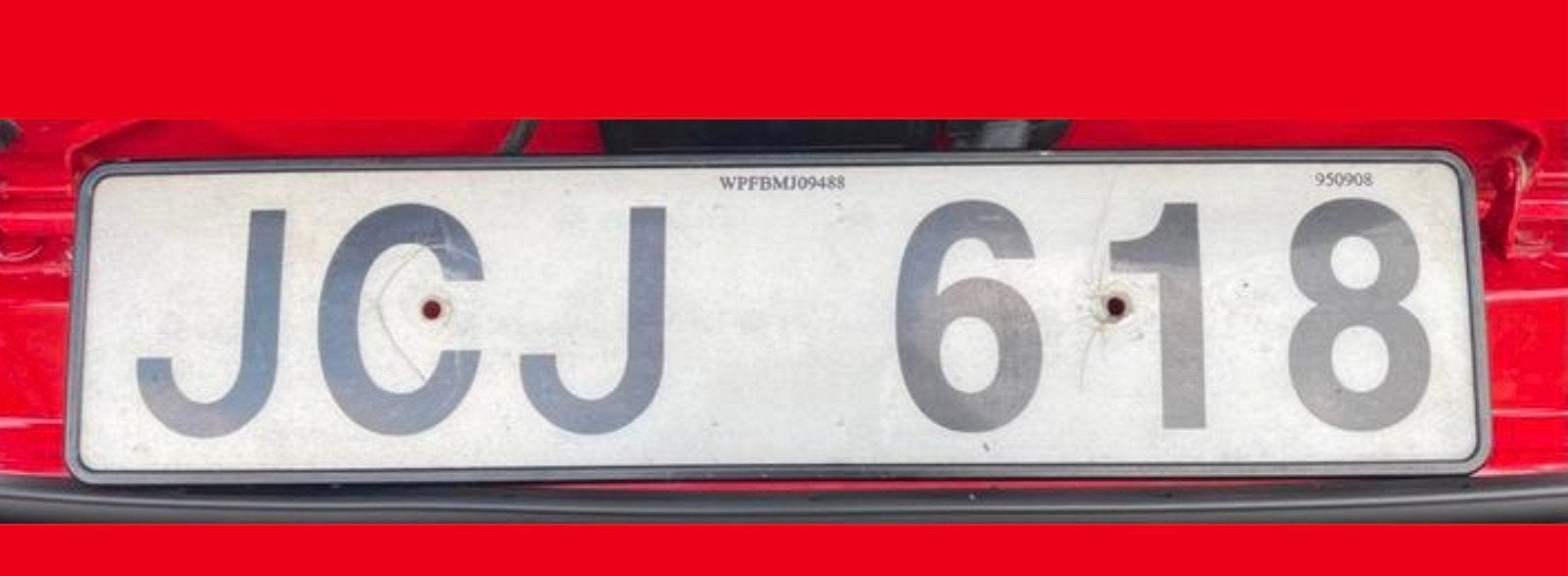 Originele Zweedse kentekenplaat Ford Fiesta XR2i (2000), Ophalen of Verzenden, Gebruikt, Auto's