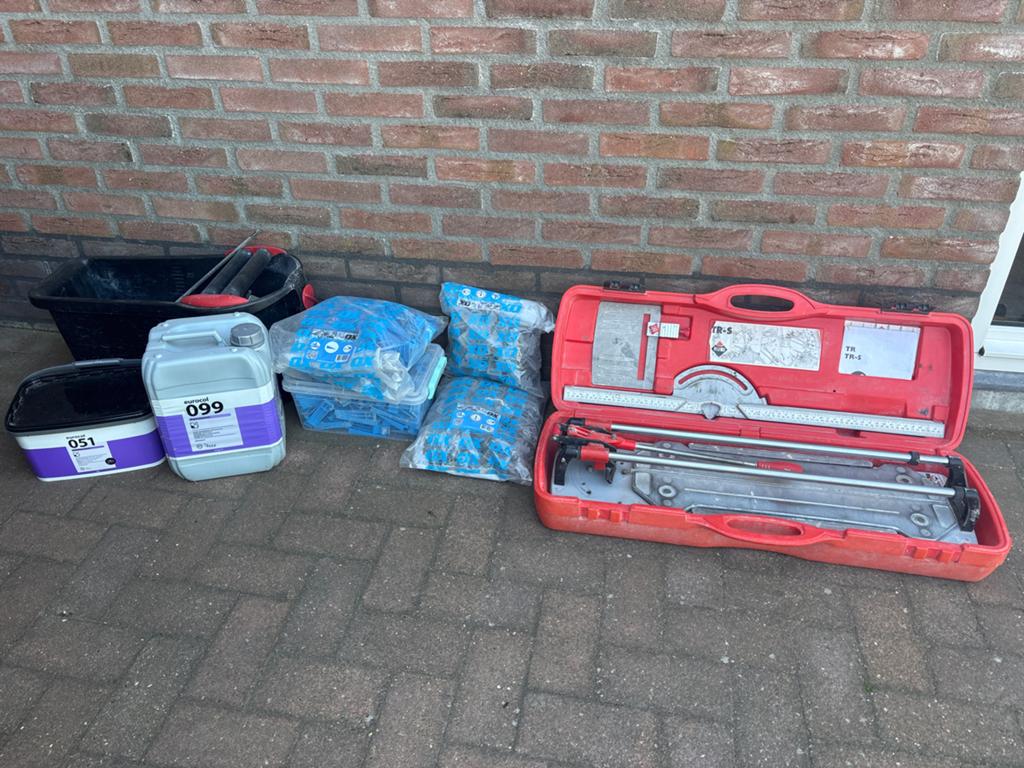 RUBI TR-S Tegelsnijder complete set voor tegels tot 60x60cm, Ophalen, Gebruikt, Overige typen, 10 m² of meer