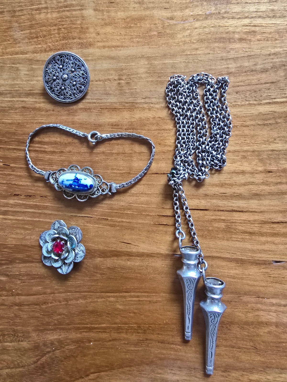 sieraden oudzilver, Ophalen of Verzenden, Zilver, Hanger