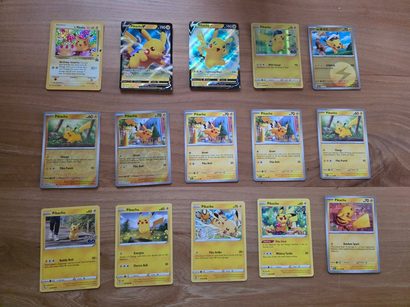 Pikachu pokemon kaarten set, Ophalen of Verzenden, Meerdere kaarten