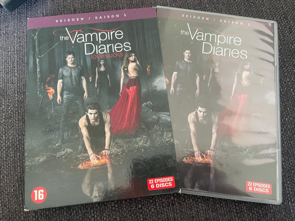 The Vampire Diaries Seizoen 5 DVD Boxset - Zo goed als nieuw, Vanaf 16 jaar, Ophalen of Verzenden, Gebruikt, Drama