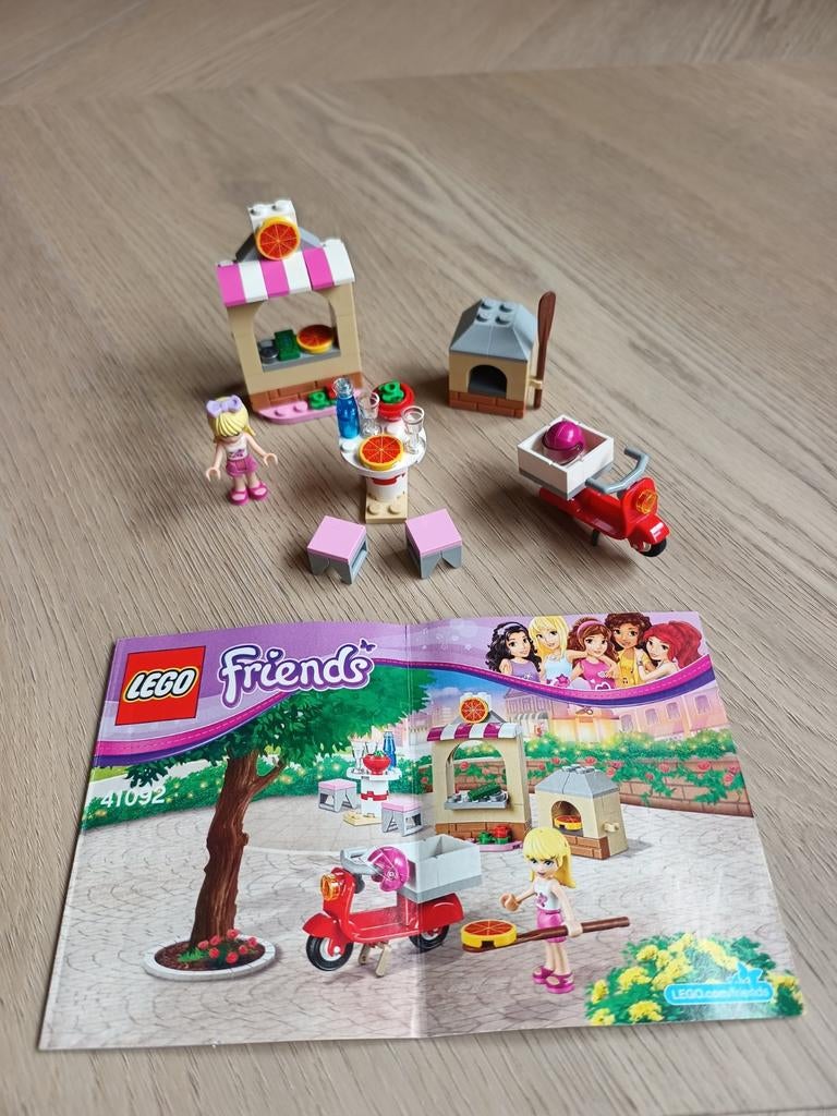 Lego Friends 41092 Emma's Pizzeria Scooter, Compleet, Lego, Friends, Ophalen of Verzenden