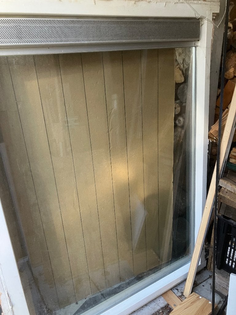 Raamkozijn met glas, Gebruikt, Raamkozijn, Inclusief glas, 75 tot 150 cm