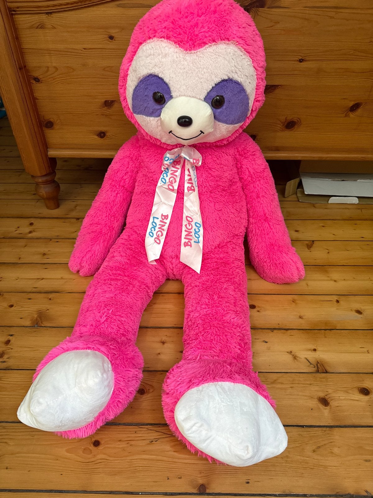 Grote roze luiaard knuffel - Bingo Loco, Overige merken, Overige karakters, Overige typen, Nieuw