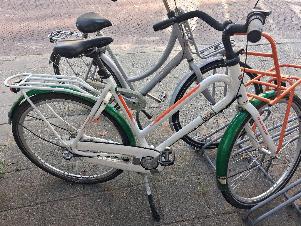 Batavus damesfiets met voordrager, Fietsen en Brommers, Ophalen, Velgrem, Versnellingen, Batavus