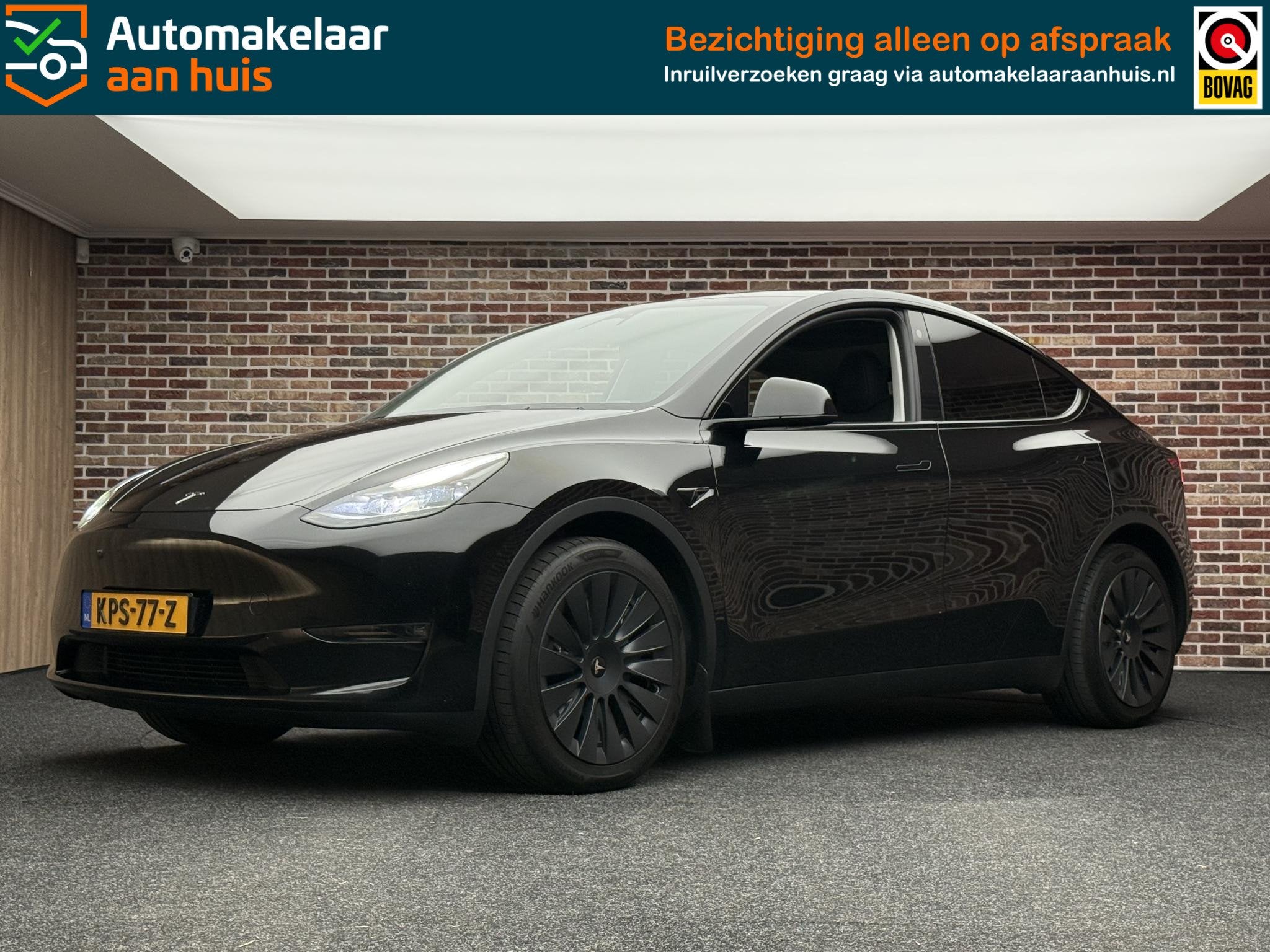 Tesla Model Y Long Range AWD 75 kWh, Auto's, Tesla, Automaat, Stof, Gebruikt, 495 min