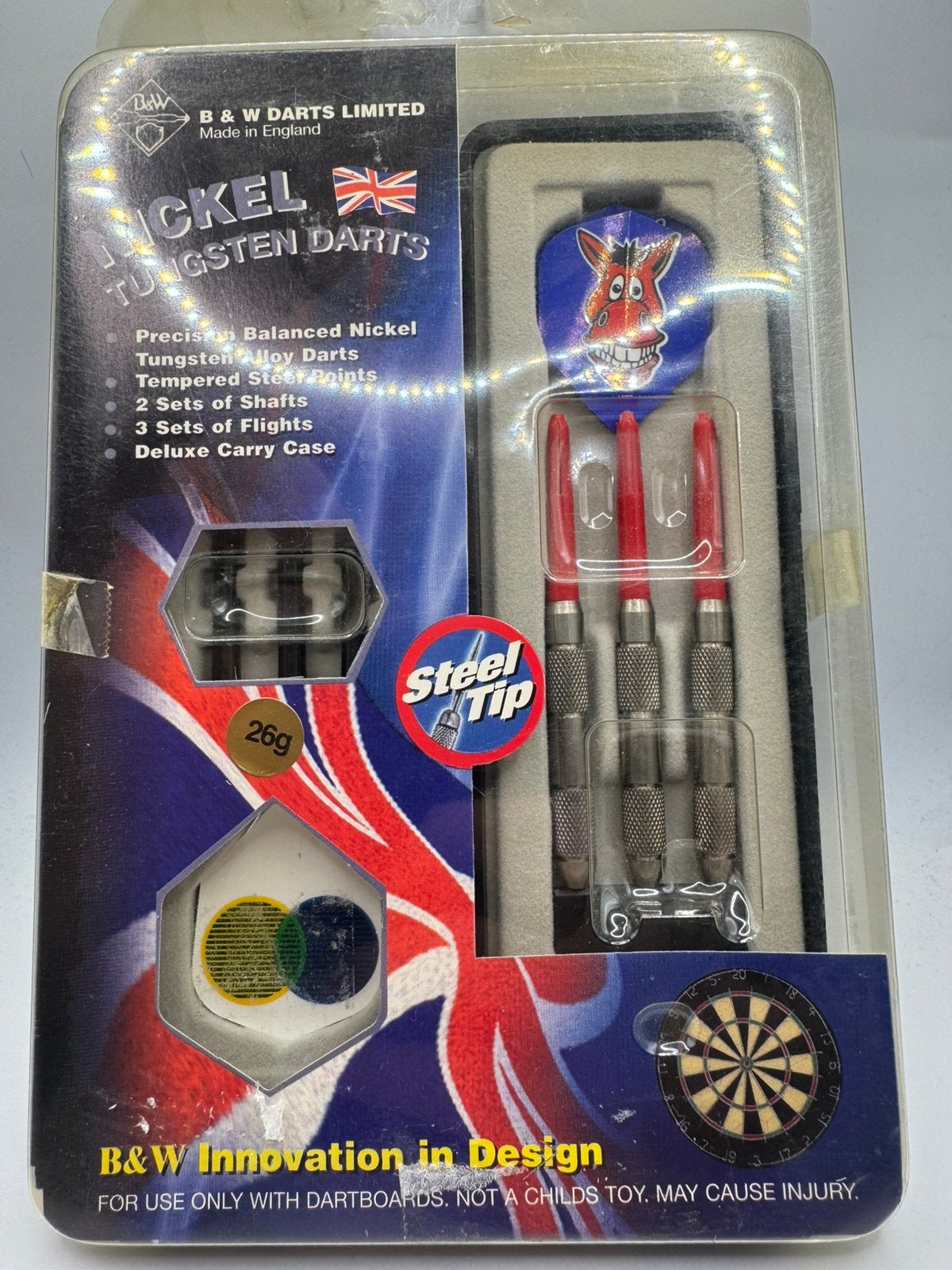 B&W Steeltip 26 Gram Dartpijlen, Sport en Fitness, Ophalen of Verzenden, Zo goed als nieuw, Nvt, Pijlen