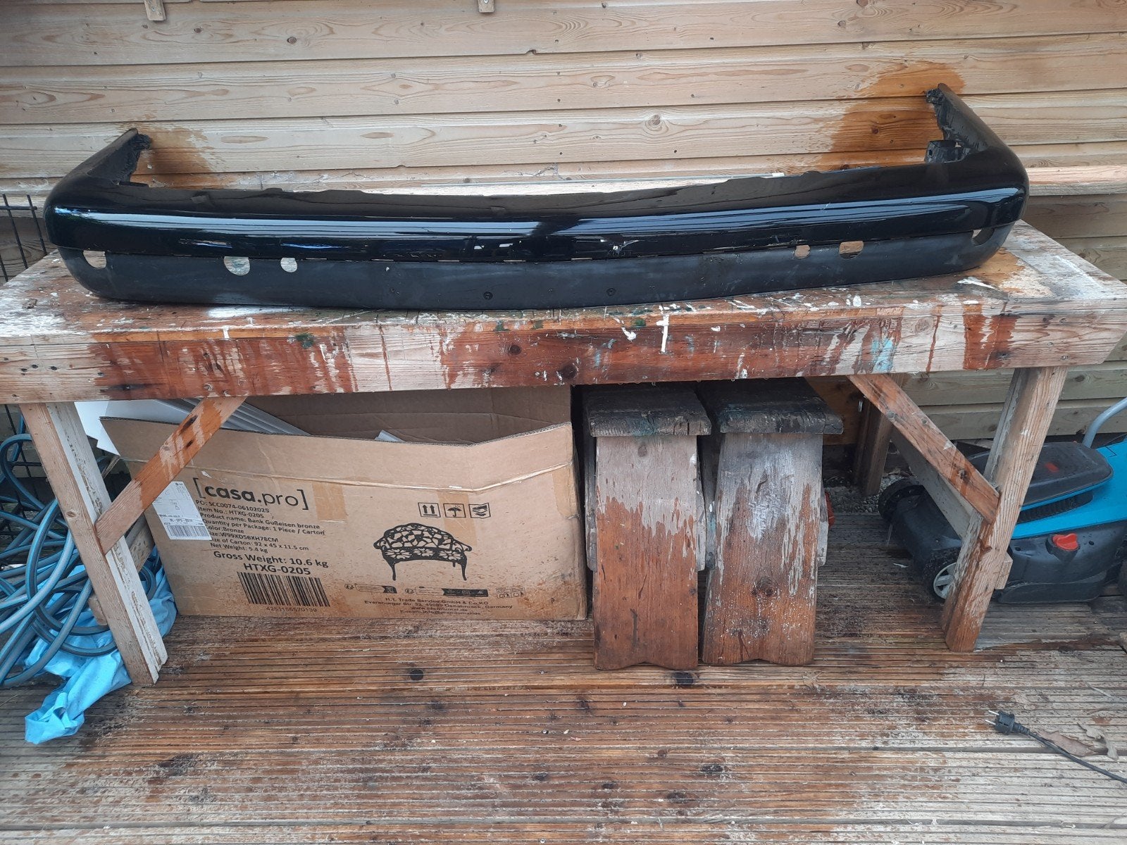 Volvo 850 / V70 Klassik Voorbumper Bovendek Zwart/Grijs, Auto-onderdelen, Carrosserie en Plaatwerk, Gebruikt, Voor, Ophalen of Verzenden