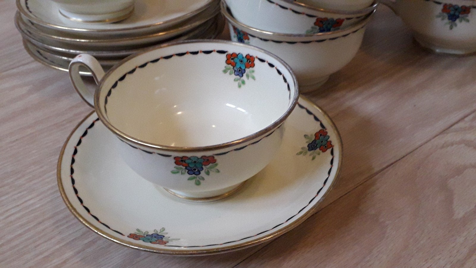 Chic' New Chelsea, uniek theeservies, Antiek en Kunst, Antiek | Servies compleet, Ophalen of Verzenden