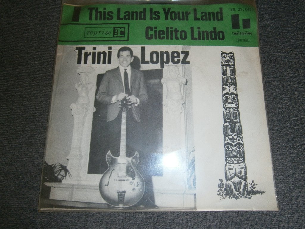 Trini Lopez – This Land Is Your Land / Cielito Lindo. 1963, Ophalen, Gebruikt, 7 inch, Fotohoes