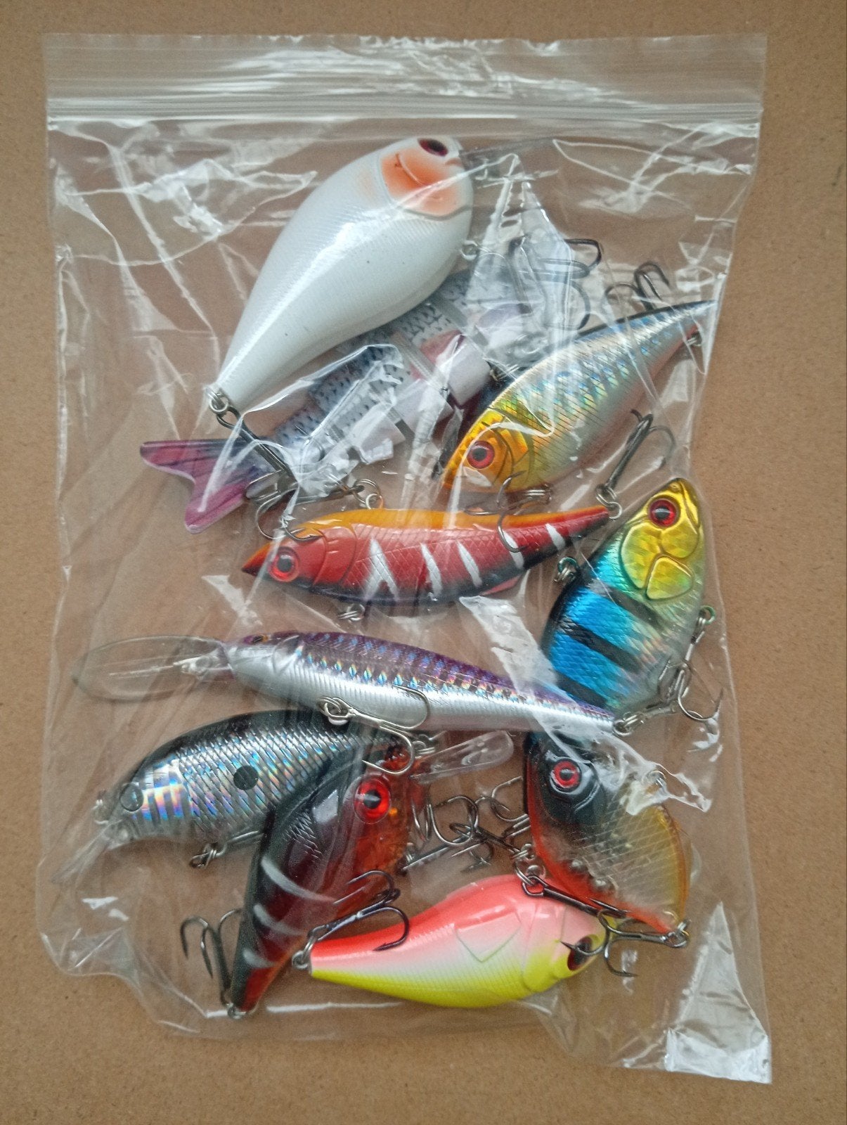 10 Stuks Kunstaas Set - Ideaal voor Baars, Snoek, Snoekbaars, Watersport en Boten, Verzenden, Nieuw, Haak
