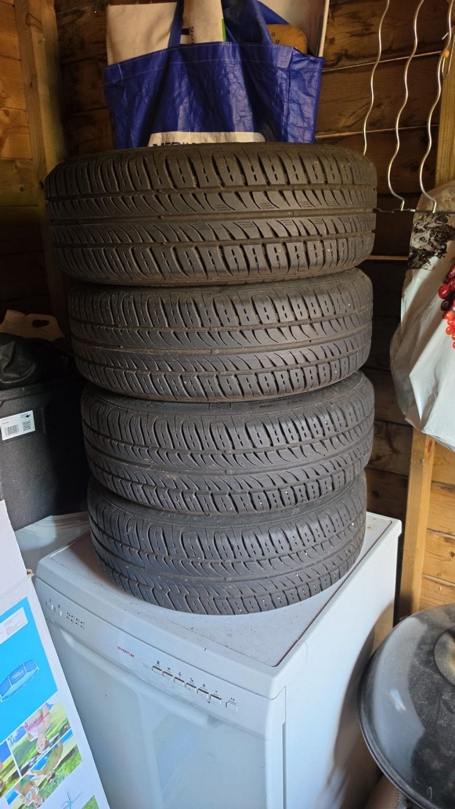Zomerbanden met velgen voor auto, Auto-onderdelen, Banden en Velgen, Gebruikt, 15 inch, Banden en Velgen, Personenwagen
