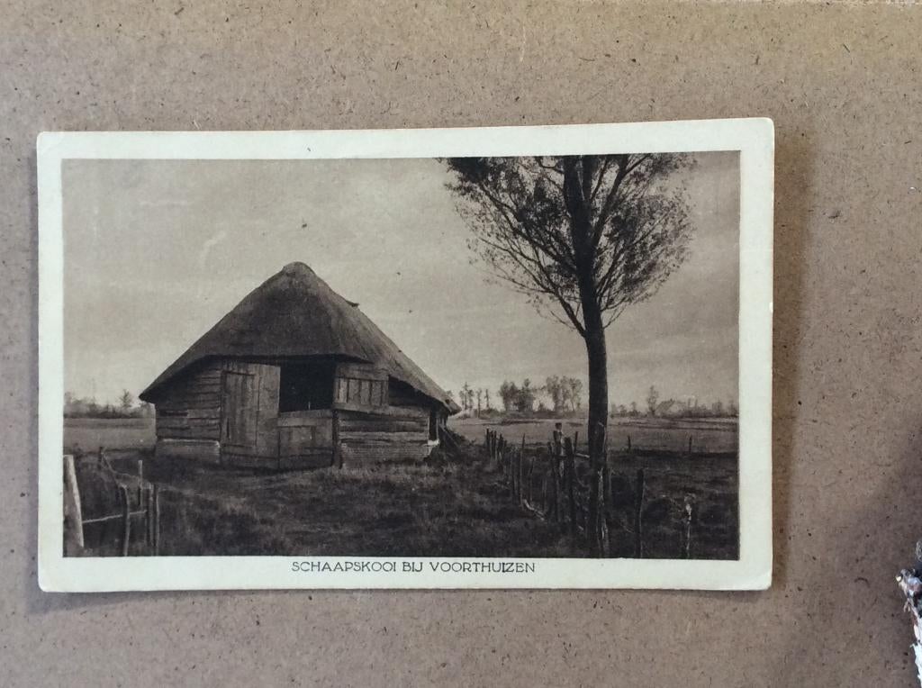 Voorthuizen, Schaapskooi, Ophalen of Verzenden, 1920 tot 1940, Gelopen, Gelderland