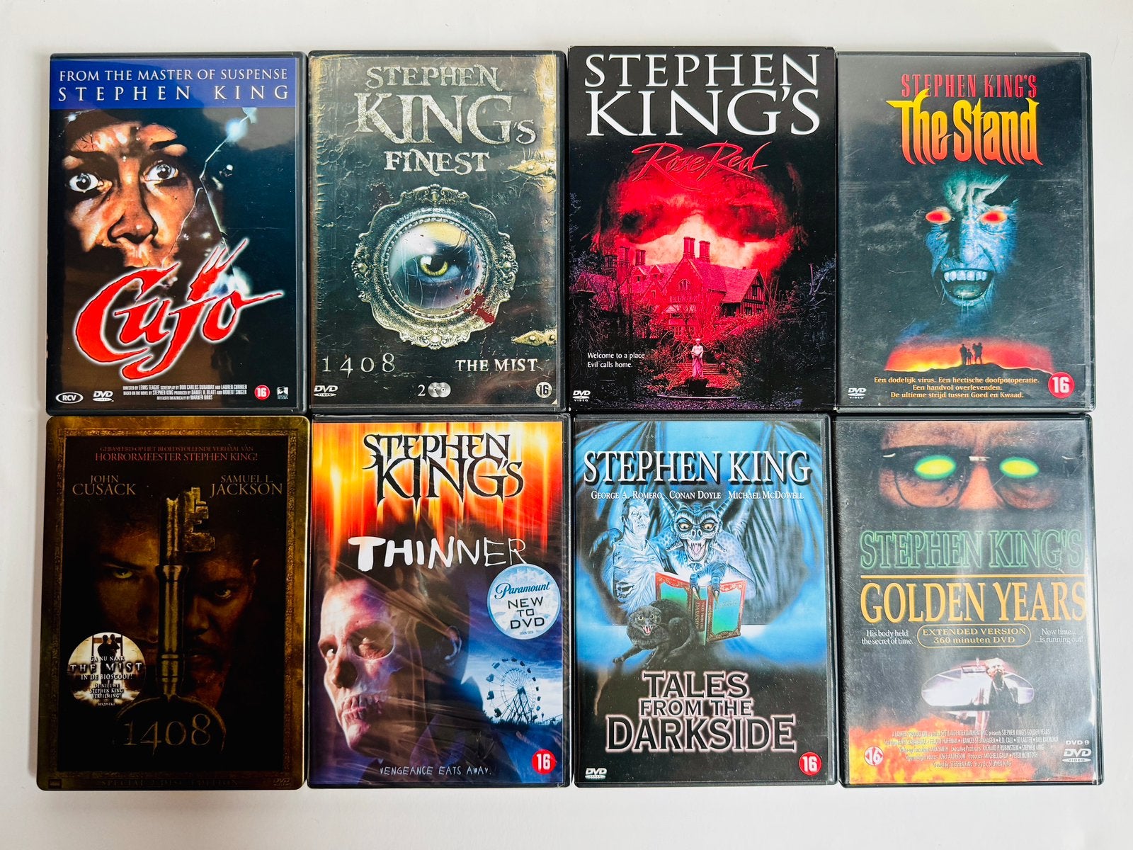 Stephen King / Horror DVD-collectie – 8 titels, Vanaf 16 jaar, Ophalen of Verzenden, Zo goed als nieuw, Overige genres