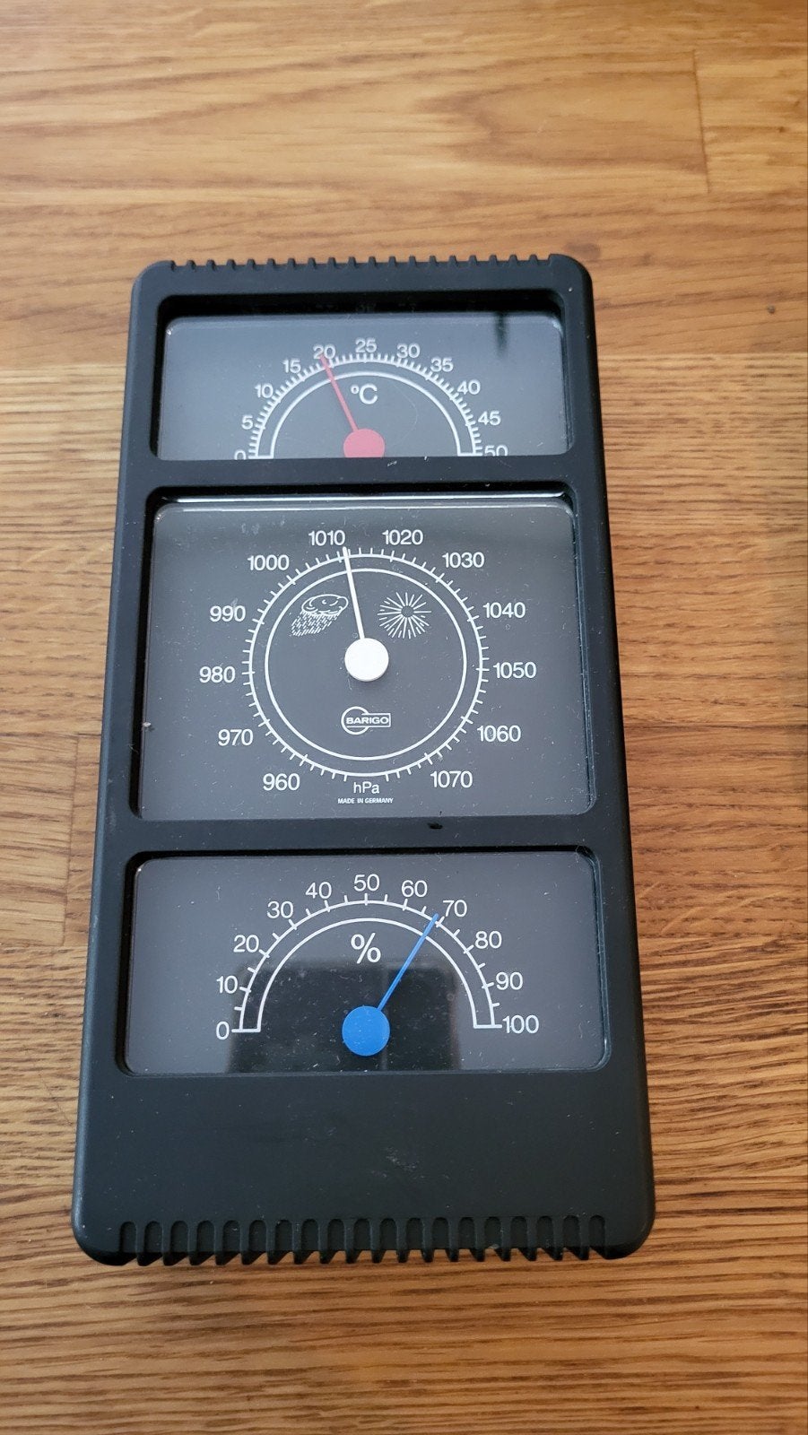 Barigo Weerstation met Thermometer en Hygrometer, Ophalen of Verzenden, Zo goed als nieuw, Weerstation