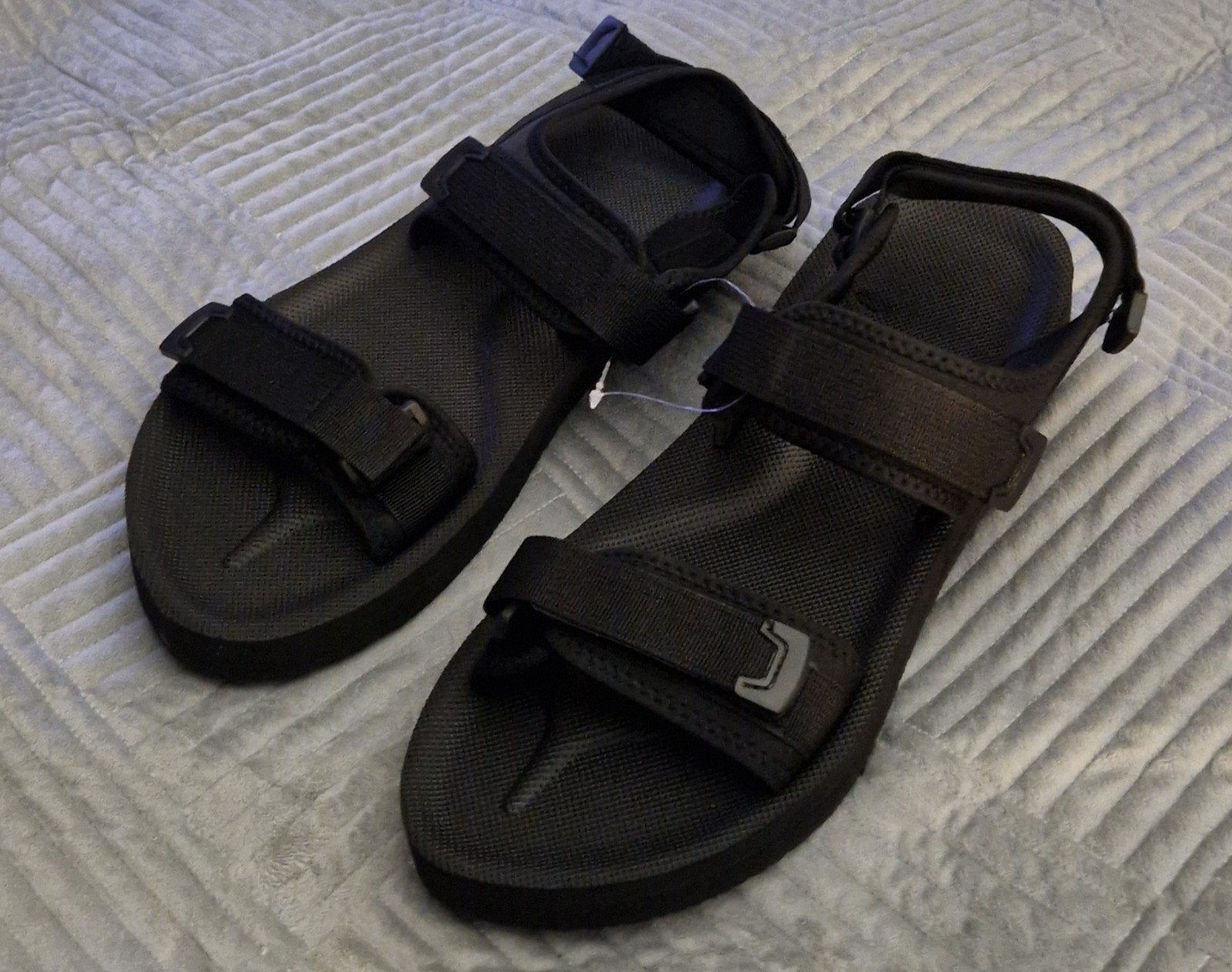 Zwarte sandalen maat 49/50 - Nieuw, Kleding | Heren, Schoenen, Verzenden, Nieuw, Zwart, Sandalen