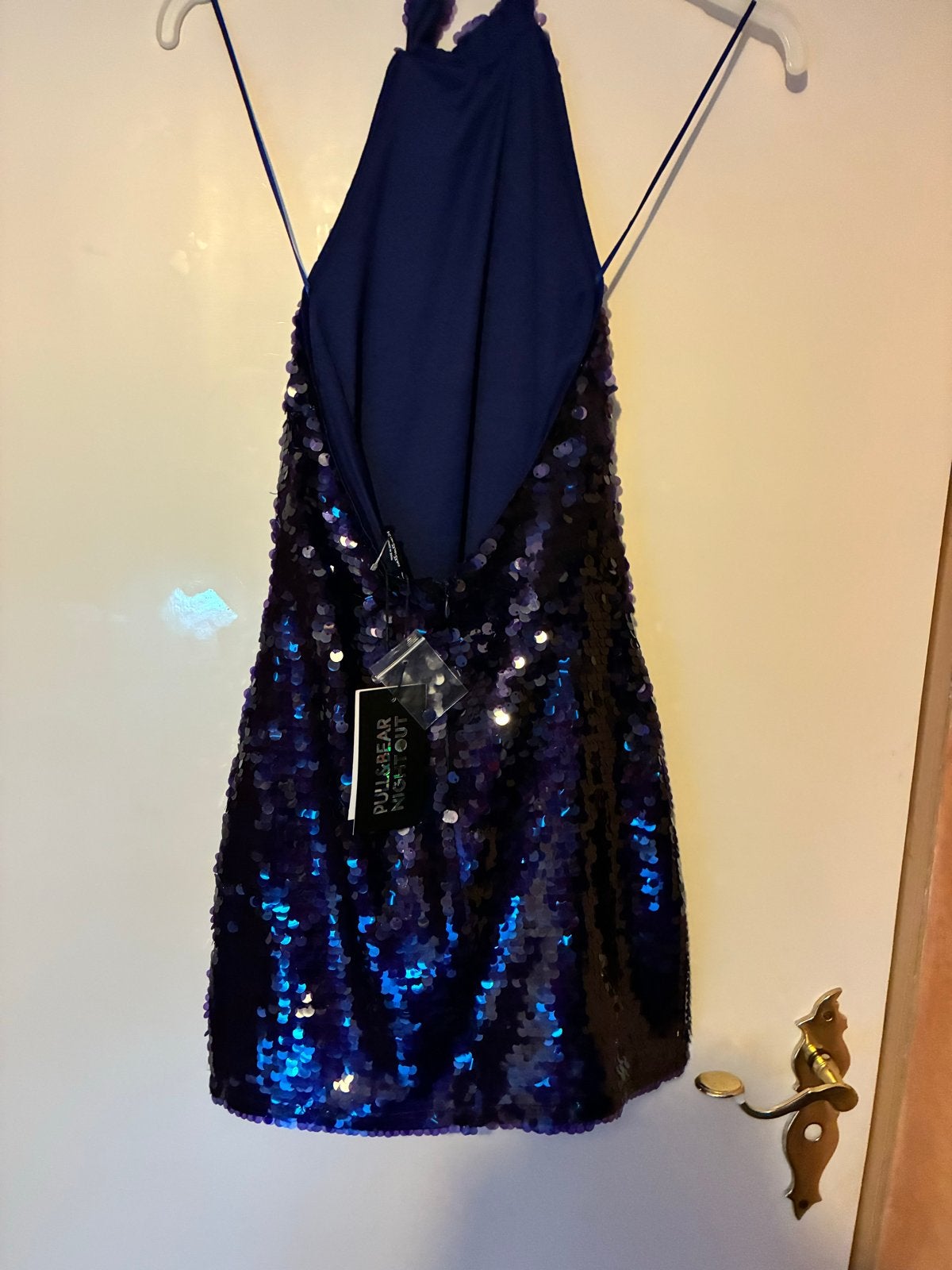 Pull&Bear Night Out pailletten jurk XS, Blauw, Nieuw, Ophalen of Verzenden, Maat 34 (XS) of kleiner