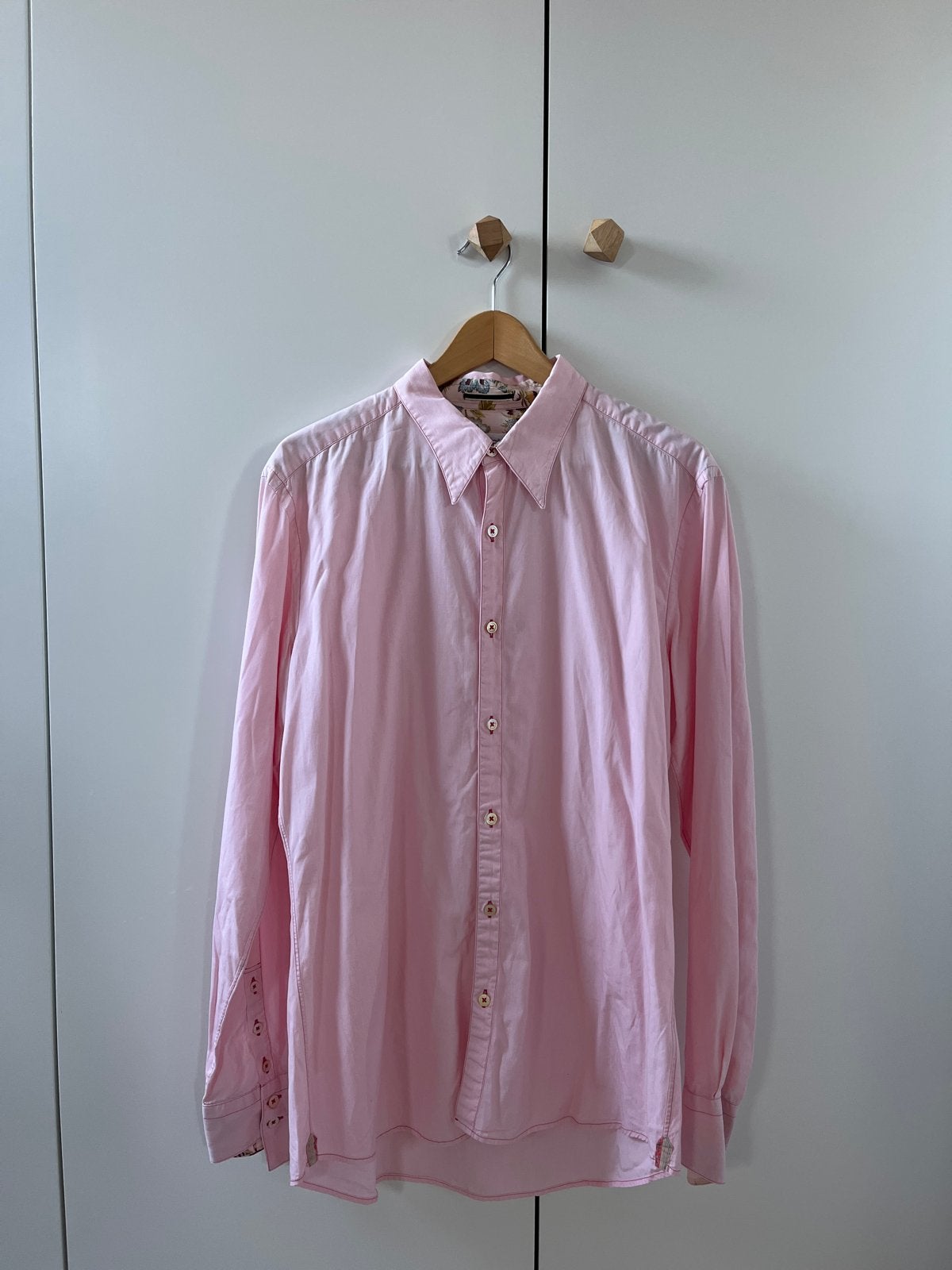 Paul Smith roze overhemd - XL, Ophalen of Verzenden, Zo goed als nieuw, Roze, Halswijdte 43/44 (XL)