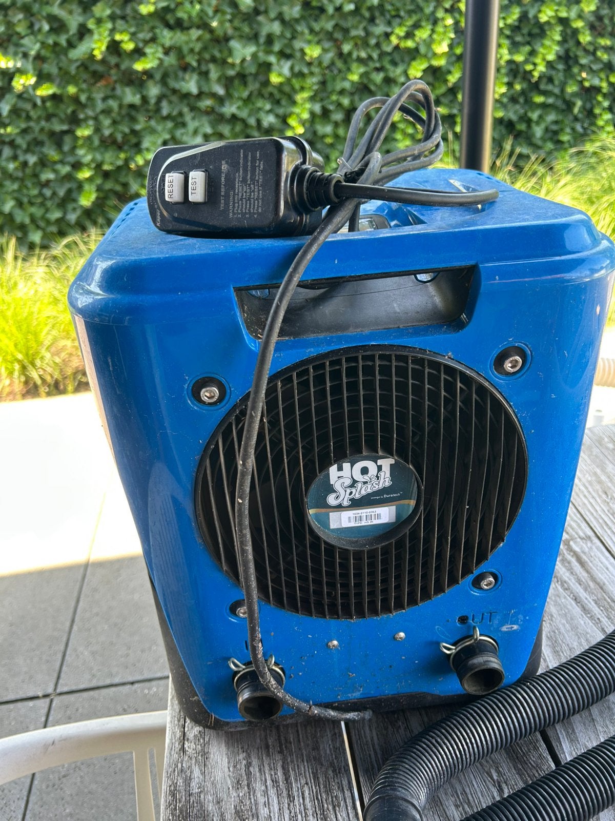 Warmtepomp Hotsplash met zwembad, Tuin en Terras, Ophalen, Gebruikt, Verwarming