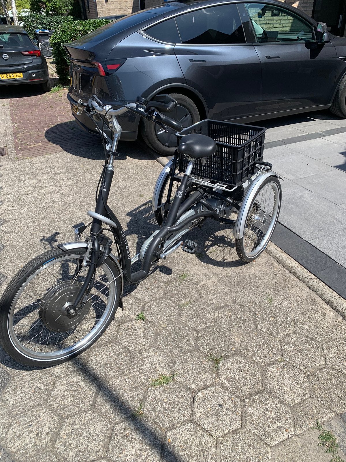 Van Raam Maxi Comfort elektrische driewieler met bak, Ophalen, Zo goed als nieuw