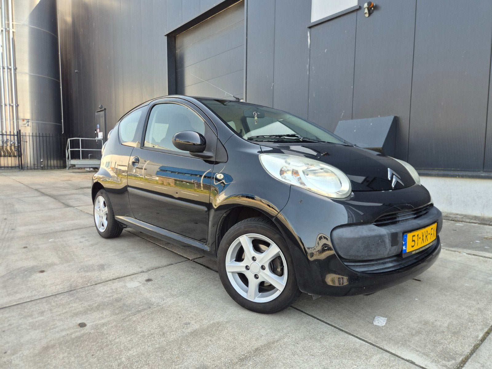 Citroën C1 1.0 3-DRS 2007 Zwart 162k km, Voorwielaandrijving, 4 stoelen, C1, Origineel Nederlands