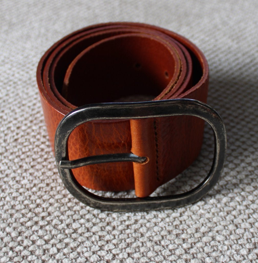 Leren riem van Sam Brown 105 cm, Tailleriem, Ophalen of Verzenden, 3 tot 5 cm, Bruin