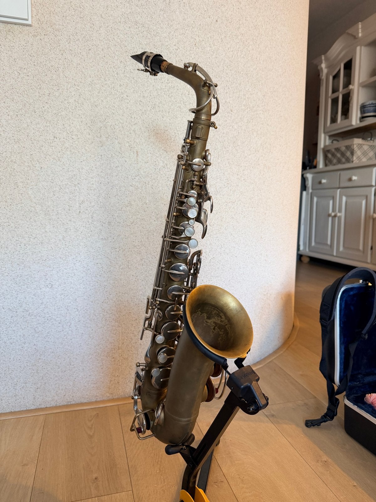 Buescher Aristocrat Serie IV Alt saxofoon (1965-1970), Muziek en Instrumenten, Ophalen, Gebruikt, Alt, Met koffer