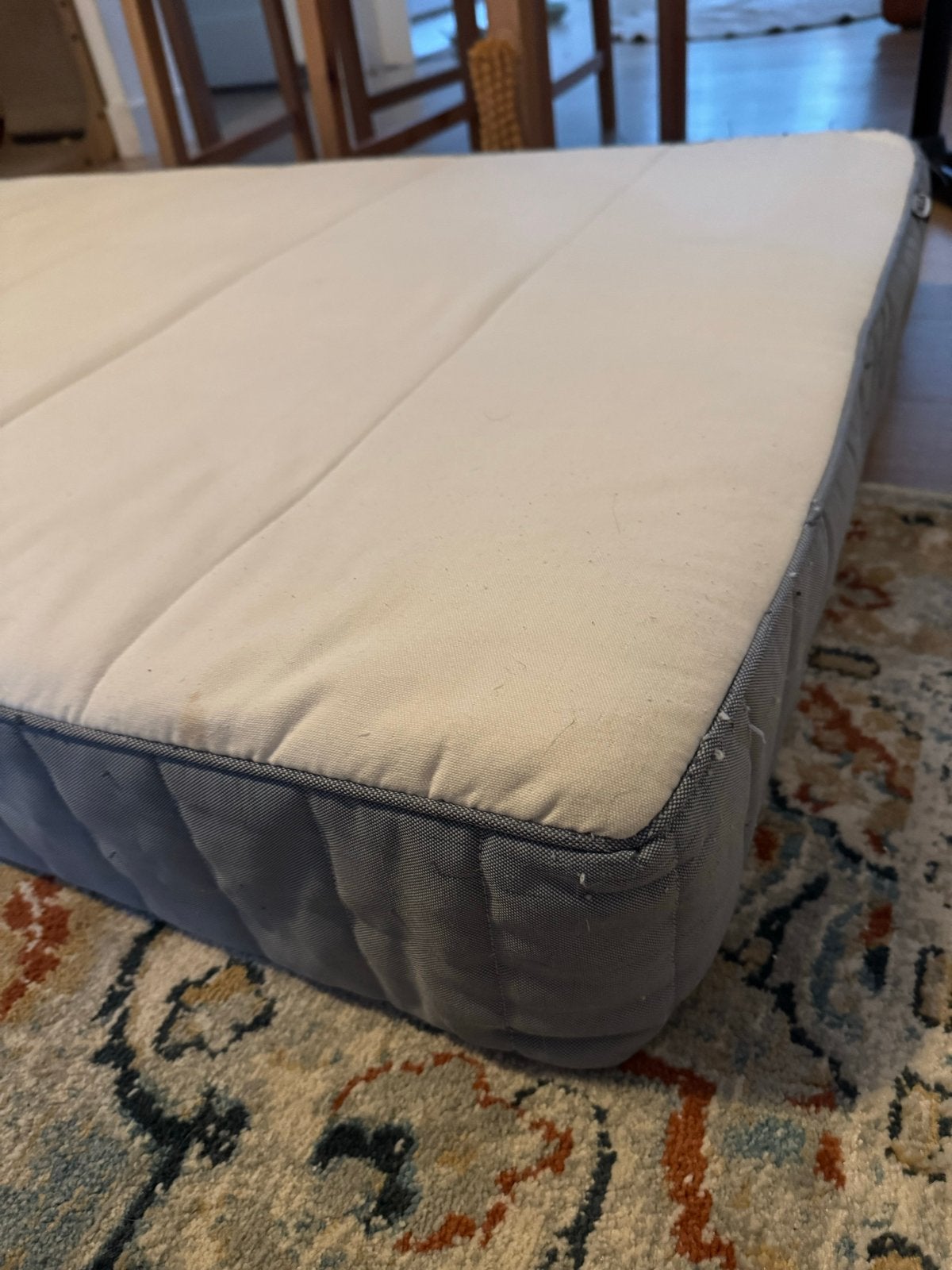 IKEA Vesteröy Pocketveringmatras & Lyngör Lattenbodem 90x200, Ophalen, Gebruikt, 90 cm, Eenpersoons