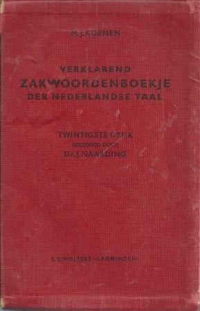 Verklarend zakwoordenboekje der Nederlandse taal, Boeken, Woordenboeken, Ophalen of Verzenden, Gelezen, Van Dale, Nederlands
