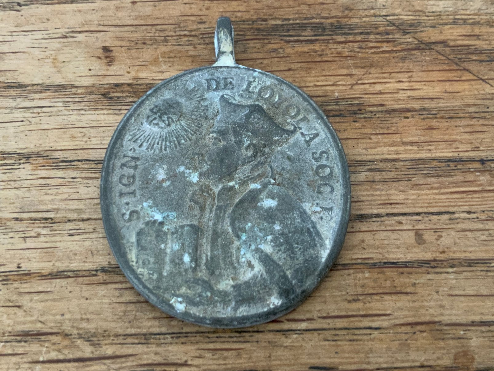 Antieke Jezuïeten Medaille St. Ignatius van Loyola Brons, Ophalen of Verzenden, Zo goed als nieuw