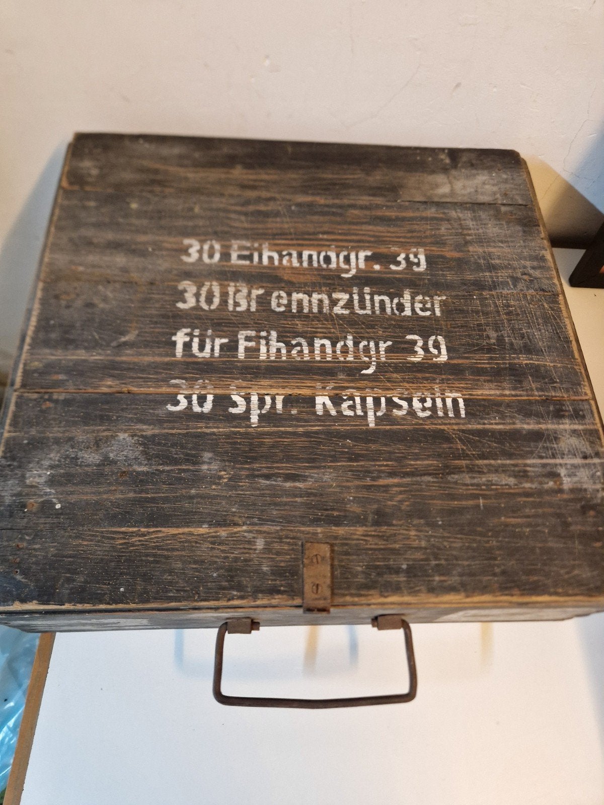 ww2 duitse lege kist voor eiergranaten, Verzamelen, Ophalen of Verzenden, Duitsland