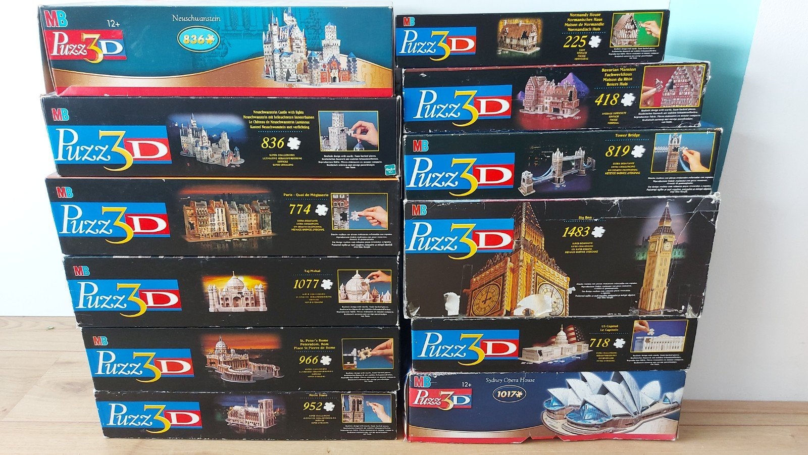 Grote collectie Puzz 3D puzzels (12 stuks), Ophalen of Verzenden, Minder dan 500 stukjes, Gebruikt, Rubik's of 3D-puzzel