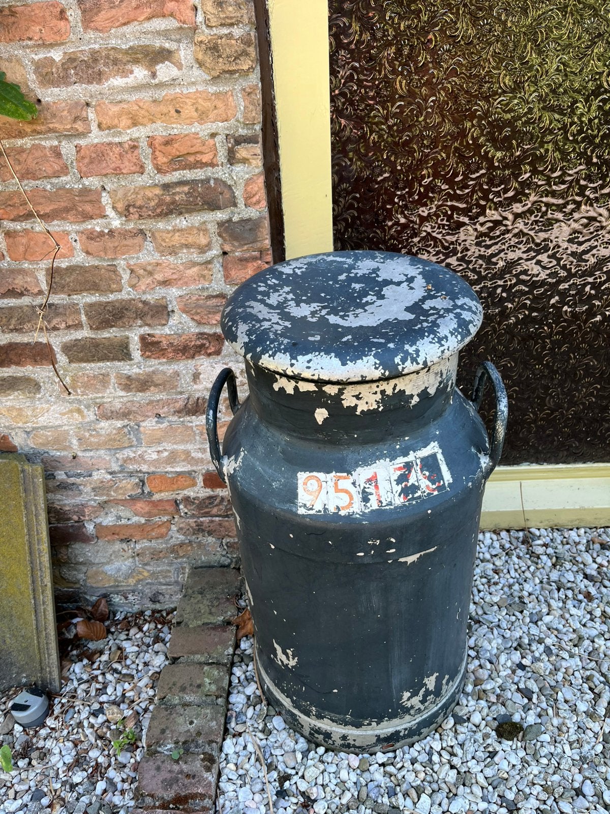 Melkbus, Ophalen, Gebruikt, Rond, Metaal