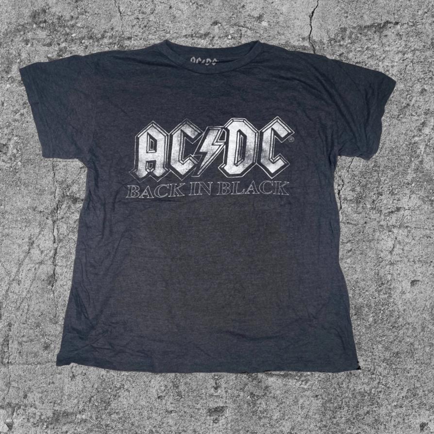 Vintage AC/DC T-shirt Back in Black Size:M T-211, Kleding | Heren, T-shirts, Vintage, Vintage, Gedragen, Verzenden