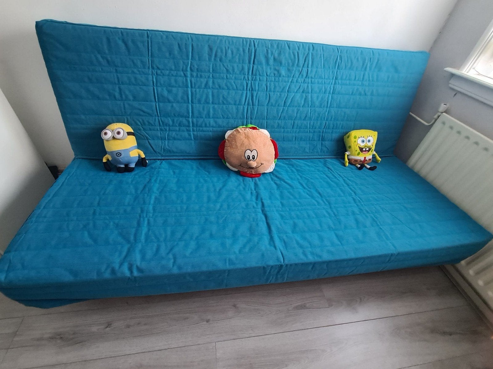 IKEA slaapbank - nog helemaal goed, Huis en Inrichting, Slaapkamer | Slaapbanken, Ophalen of Verzenden, Zo goed als nieuw, Blauw