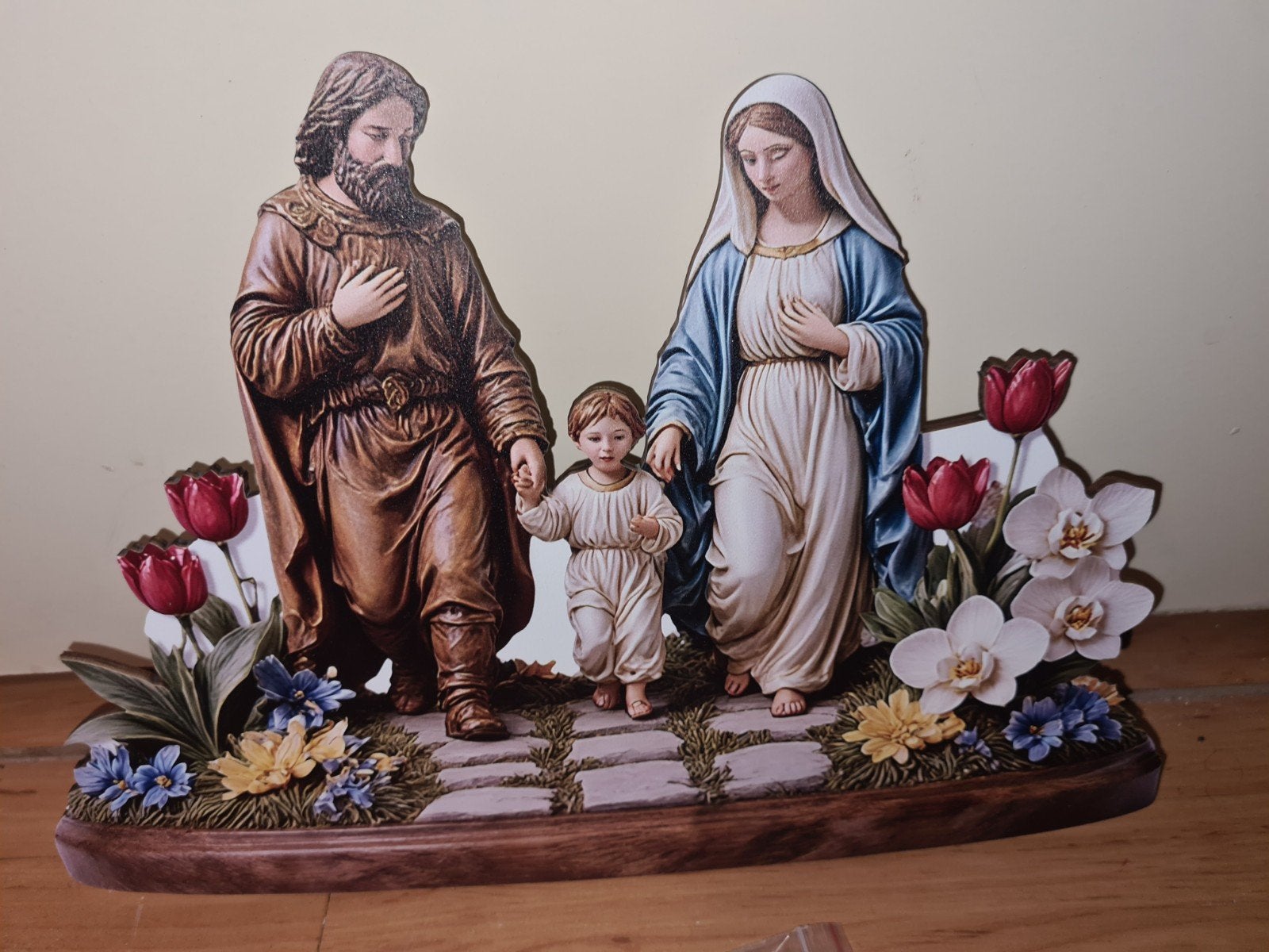 Heilige Familie Beeldje - Religieuze Decoratie, Ophalen of Verzenden