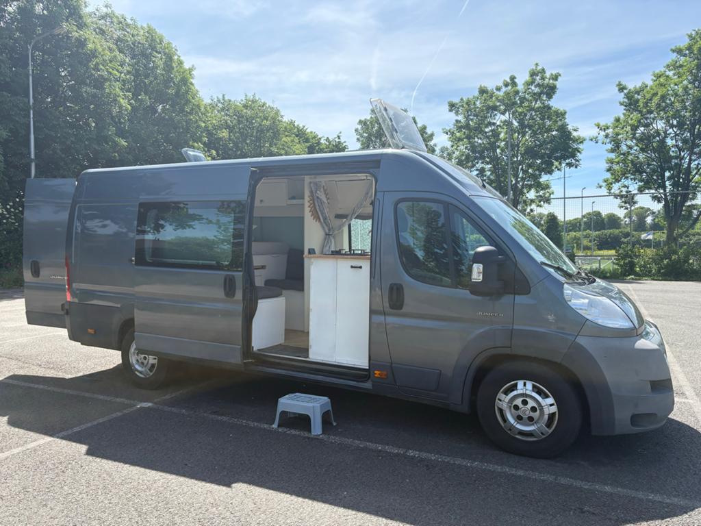 Omgebouwde Citroën Jumper L4H2 camper - 3.0HDI, off-grid, Overige merken, Chemisch toilet, Dakluik, Tot en met 2