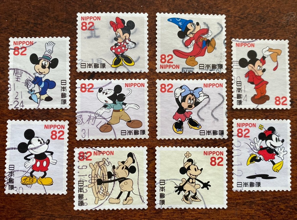 Disney Mickey en Minny mouse compleet, Postzegels en Munten, Ophalen of Verzenden, Nederland