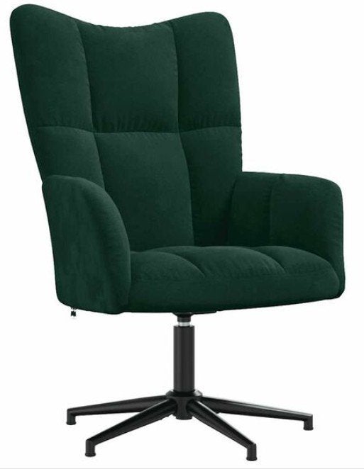 Nieuwe Draaibare Relaxstoel - Donkergroen, Ophalen, Minder dan 75 cm, Modern, Comfort, Nieuw