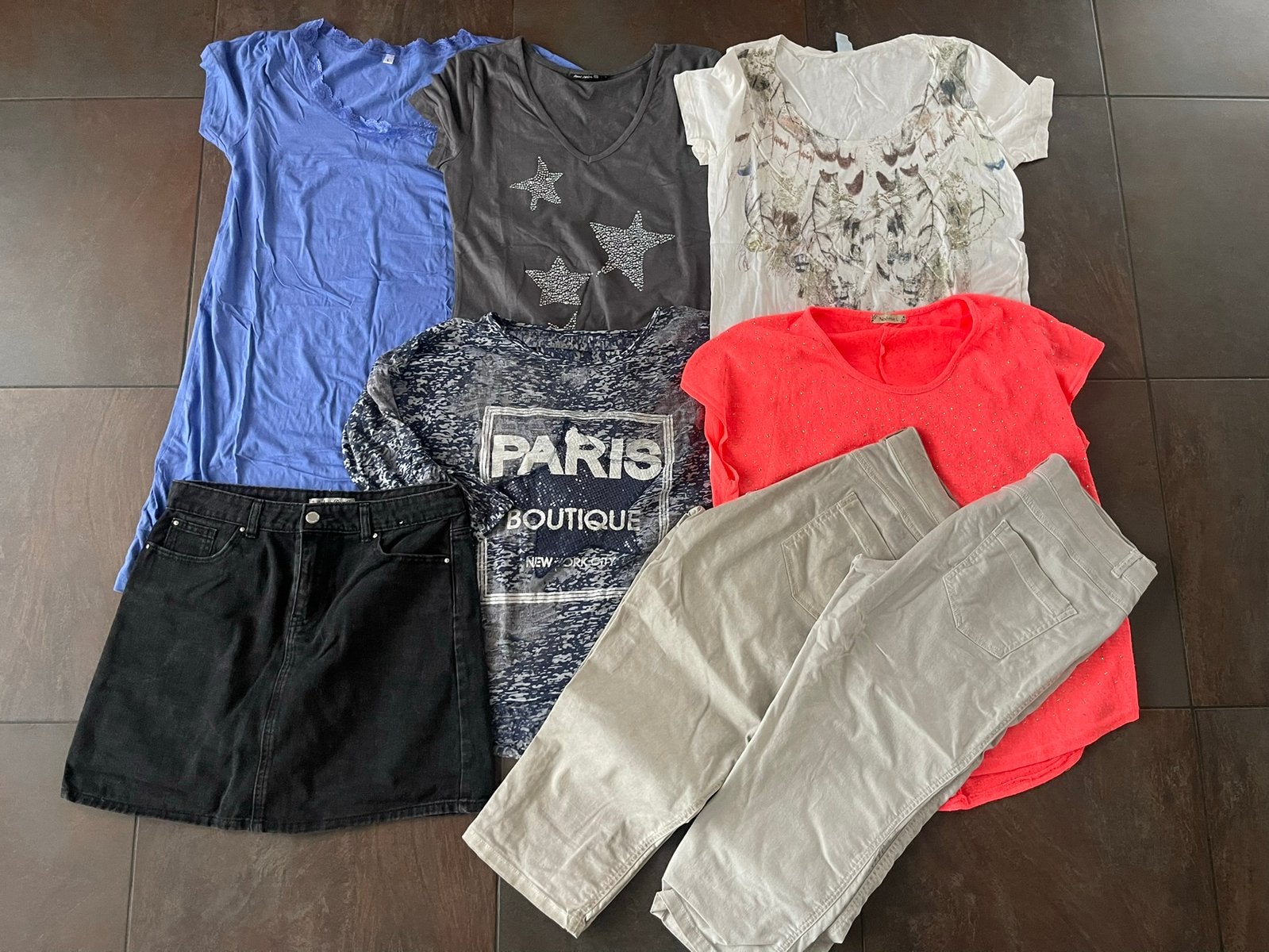 Pakket dames kleding 8 stuks maat L, Ophalen of Verzenden, Zo goed als nieuw, Maat 38/40 (M)