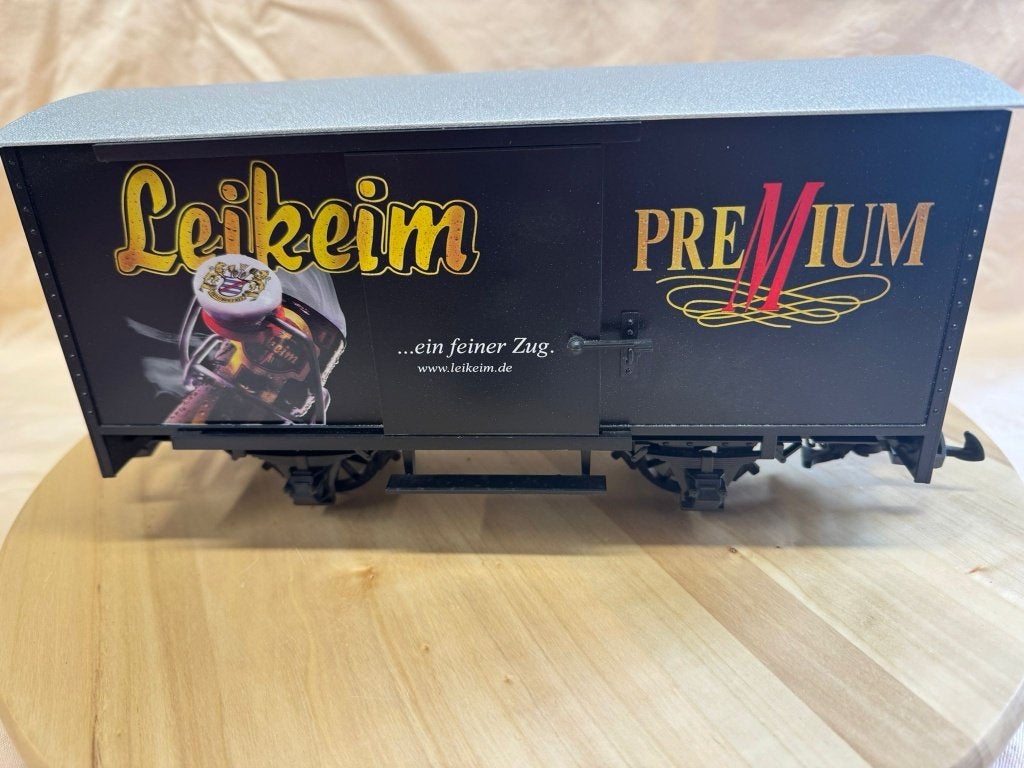 LGB 41350 Bierwagen Leikeim Premium  – Gelimiteerde Editie, Gelijkstroom, Wagon, Ophalen of Verzenden, Zo goed als nieuw