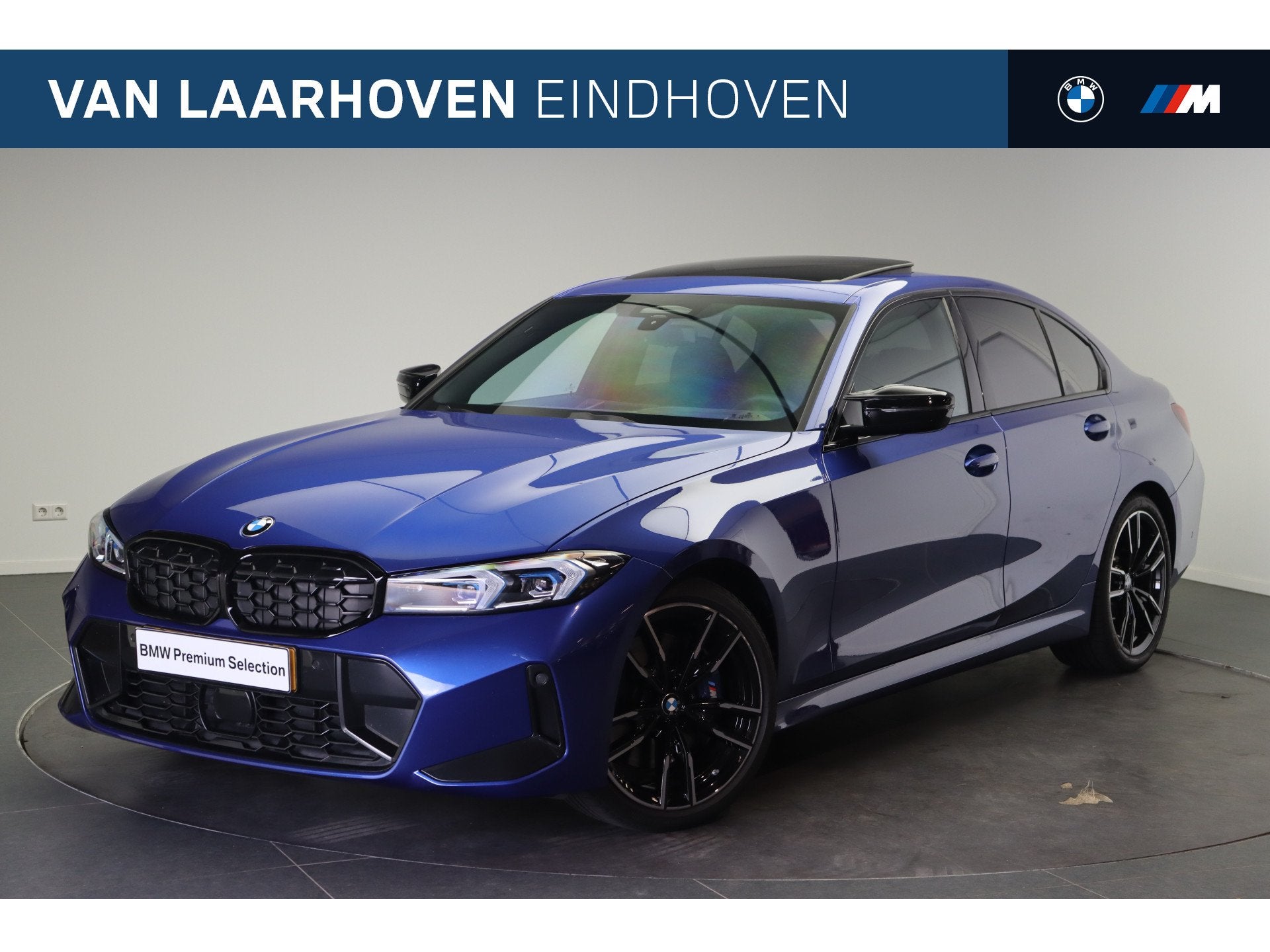 BMW 3 Serie M340d xDrive High Executive Automaat / Sportstoe, Auto's, BMW, Zwart, 2993 cc, Met garantie (alle), Blauw