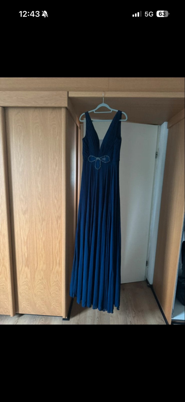 Prachtige blauwe galajurk - Nooit gedragen, Kleding | Dames, Ophalen, Nieuw, Blauw, Galajurk
