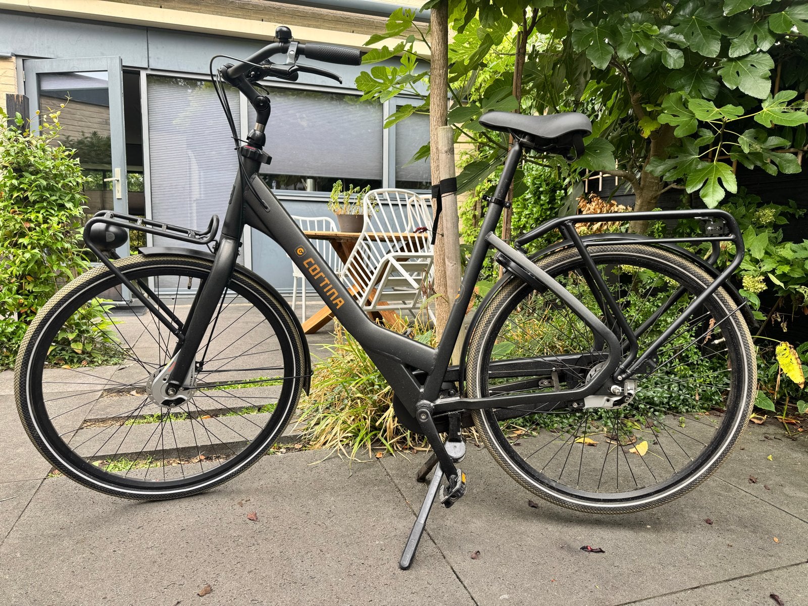 KOOPJE: Cortina Common mamafiets, Fietsen en Brommers, Dubbele standaard, 56 cm of meer, Zo goed als nieuw, Schijfrem