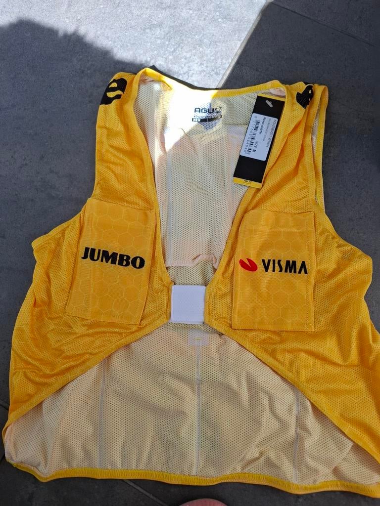 Jumbo visma body voor bidons mee te nemen maat m